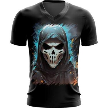 Imagem de Camiseta Gola V Máscara de Fantasma Ghost 4 - Kasubeck Store®, INF 00