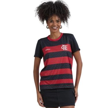 Imagem de Camisa Braziline Flamengo Principia Feminina - Preto GG-Feminino