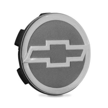 Imagem de Calotinha 56mm Centro de Roda Scorro Emblema GM Cinza - DCAPS