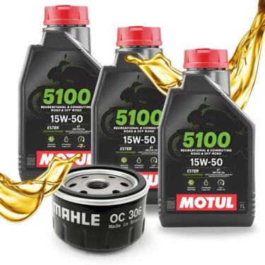 Imagem de Troca de Óleo Para Bmw F800 Gs  F850 Gs  F750 Gs Motul 15w50 Com Filtr