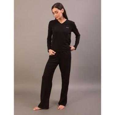 Imagem de Pijama  Manga Longa e Calça Pima Cotton-Feminino