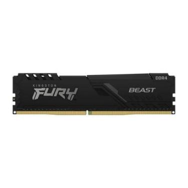 Imagem de Memória RAM Kingston Fury Beast, 8GB, 3200MHz, DDR4, CL16, Preto - KF432C16BB/8-Unissex
