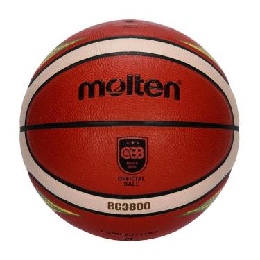 Imagem de Bola de Basquete Molten BG3800 T7-BR CBB Oficial Basketball FIBA Approved-Unissex