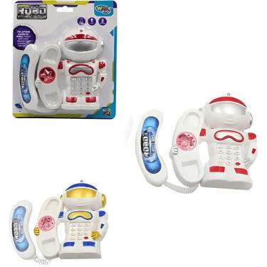 Imagem de Brinquedo Interativo Infantil Robô Telefone Musical Tech com Funções Musicais para Cria...