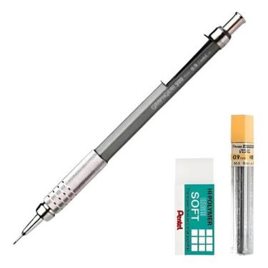 Imagem de Kit Lapiseira Pentel Graphgear 500 0.9 + Borracha + Grafite