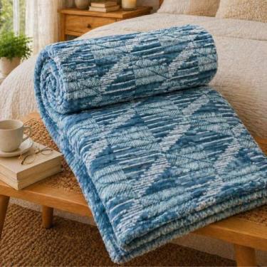 Imagem de Cobertor Manta Canelado Soft Antialérgico 2,00 x 1,80m - corttex, Geom