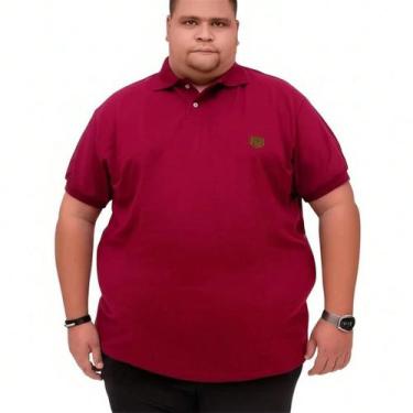 Imagem de Camiseta Polo Plus Size Masculina fio 30 - G1 ao G5 - obeso gordinhos 