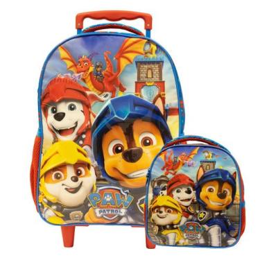 Imagem de Mochila de Rodinhas Patrulha Canina com Lancheira Infantil - Xeryus, A