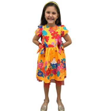 Imagem de Vestido Mon Sucré de Festa Junina Monrraial Laço Inverno, 03, Laranja
