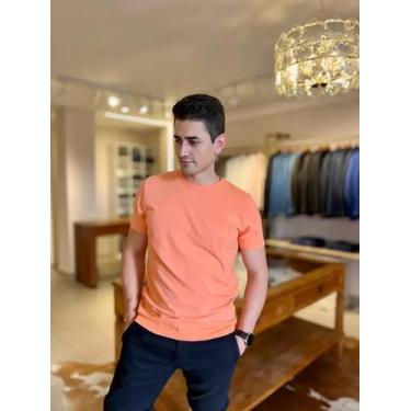 Imagem de Camiseta malha slim coral docthos, Coral, P