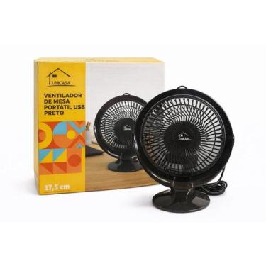 Imagem de Ventilador De Mesa Portátil Usb Silencioso Compacto - Unicasa