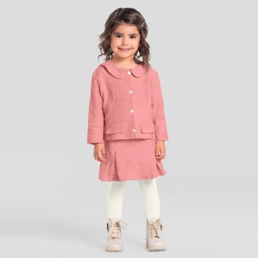 Imagem de Meia calça infantil menina em malha trabalhada Mundi