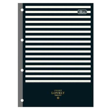 Imagem de Bloco de Folhas Refil Caderno Argolado Fichário Universitário 80 Folha