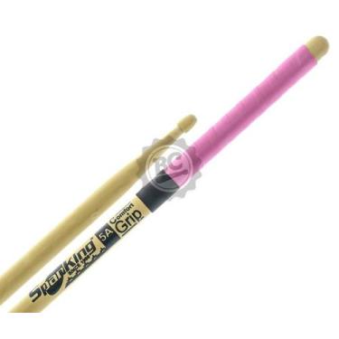 Imagem de Baqueta Spanking Comfort Grip 5A Rosa com cabo emborrachado mais pegad
