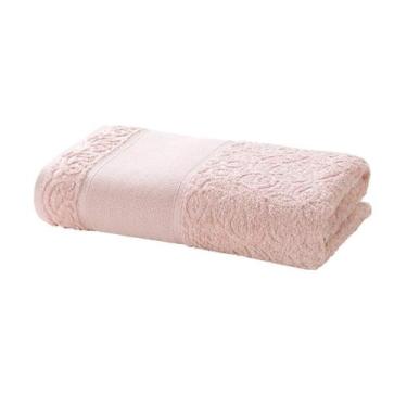 Imagem de Toalha de Lavabo Döhler Sofia 30x45cm Bordar Etamine - - Dohler, Rose 