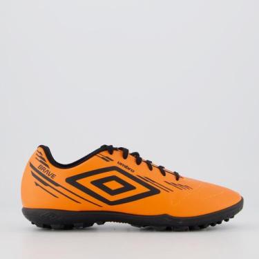 Imagem de Chuteira Umbro Brave Society Laranja, 44