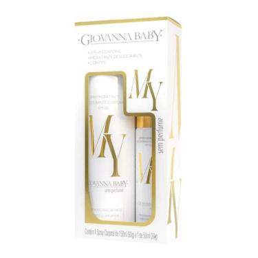 Imagem de Kit Spray Desodorante Corporal Giovanna Baby Sem Perfume 150ml+50ml