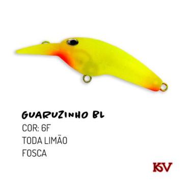 Imagem de Isca Artificial Guaruzinho Bl da Kv plug barbela longa 5cm, 6f