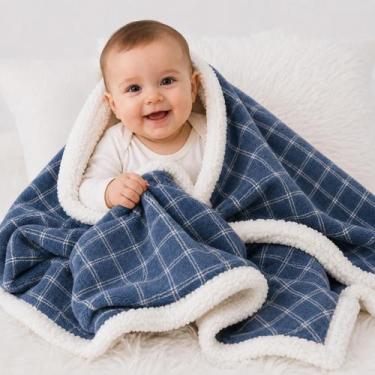 Imagem de Cobertor Bebê Infantil Premium Dupla Face Ultra Macio  Antialérgico e 