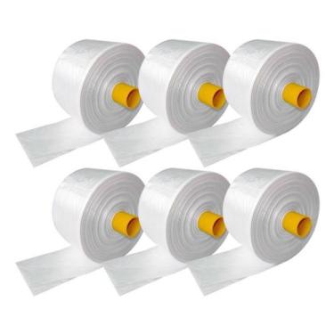 Imagem de 6 un bobina saco plastico fundo estrela medidas diversas pmg medidas:t