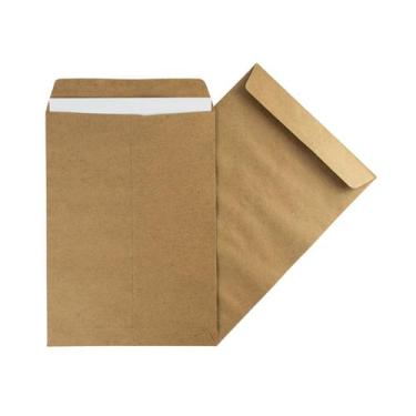 Imagem de 50 Envelope Kraft 20x28cm Liso para Organização de Documentos e Arquiv