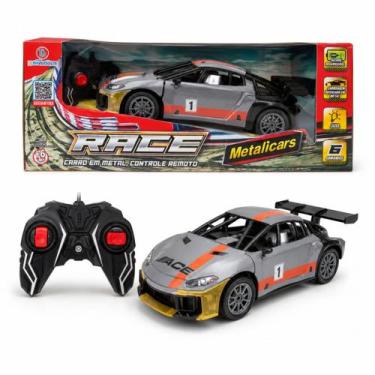 Imagem de Carro De Controle Remoto Metalicars Race Cinza - Polibrinq