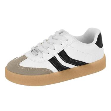 Imagem de Tenis Infantil Menina Flatform Conforto Casual Molekinha, Branco off, 