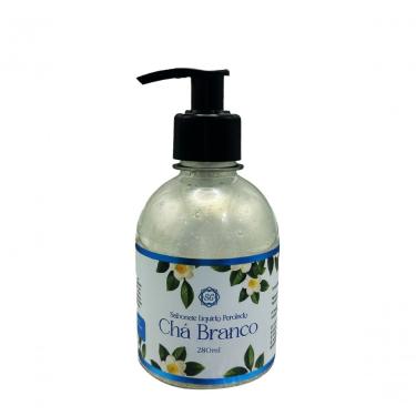 Imagem de Sabonete Líquido Perolado Chá Branco Aromático Cítrico Floral 280ML SG Cosméticos