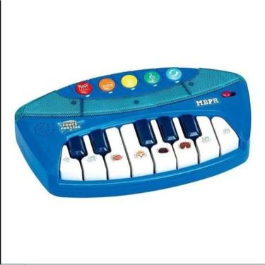 Imagem de Teclado Musical Infantil Power Rockers Fun F00056 Iluminado com 5 Teclas Musicais Plástico