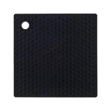 Imagem de Descanso Panela Quadrado Em Silicone Preto 17 Cm Weck - Future