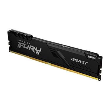 Imagem de KF432C16BB/4 - Memória de 4GB DIMM DDR4 3200Mhz FURY Beast Black 1,35V 1Rx8 288 pinos para desktop/gamers