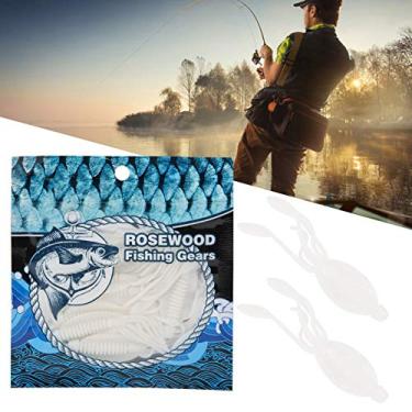 Imagem de 01 Isca de isca macia, isca macia, 50 peças, isca para isca, pesca em água doce, pesca no gelo para rios, lagos e água doce (branca)