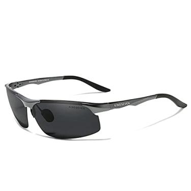 Imagem de Óculos de Sol Esportivo Kingseven Proteção UV400 Anti-Reflexo (Gun)
