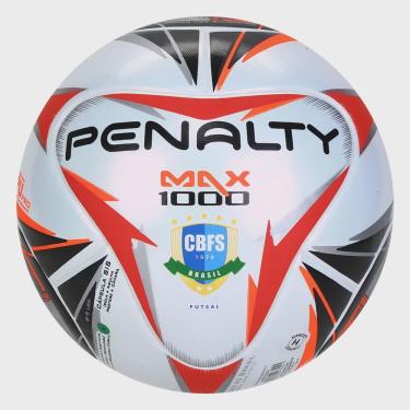 Imagem de Bola De Futsal Penalty Max 1000 X - Branco e Preto