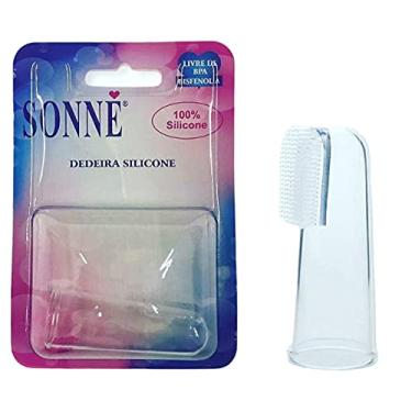 Imagem de Dedeira Gengival, Massageador Gengival 100% Silicone, Sonne, Transparente