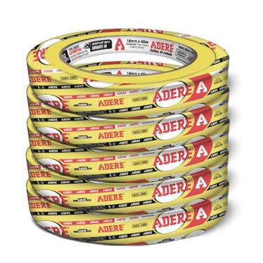 Imagem de Fita Crepe Amarela P/ Pintura Automotiva Prof. Adere (30 Un)