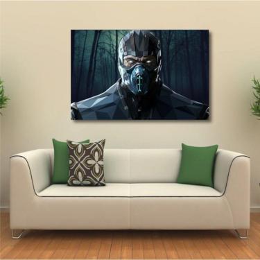 Imagem de Quadro Mortal Kombat Sub Zero decorativo Tela em Tecido