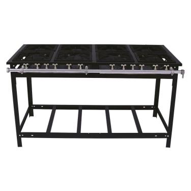 Imagem de Fogão Industrial Venâncio 8 Bocas 4 Duplas a Gás Baixa Pressão Espera para Forno E8D4E