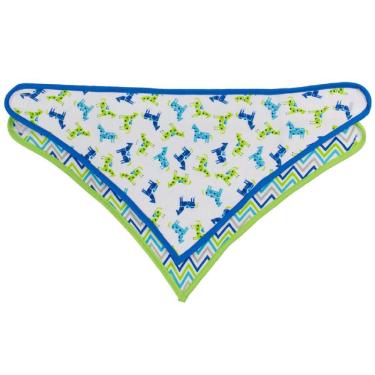 Imagem de Kit 2 Uni. Babador Bandana Cavalinho E Listras - Comtac Kids