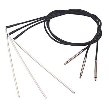 Imagem de Almencla 3 peças EQ Pickup Stick Saddle Piezo Bridge para guitarra acústica de 12 cordas 90 mm