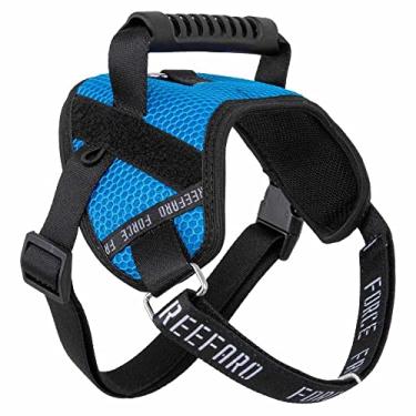 Imagem de Peitoral para Cães Freefaro Force Turquesa Alça Superior como Auxiliadora