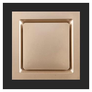 Imagem de Fã exausto Tipo de teto Ventilação Fan Cozinha e Banheiro Dugust Home Silent System, 40W, Branco/Prata/Ouro Ventiladores de ventilação (Color : Gold)