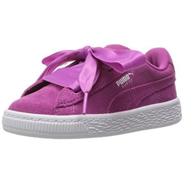 Imagem de PUMA Unissex-Kids Suede Heart Snk, Violeta, 5.5 Big Kid