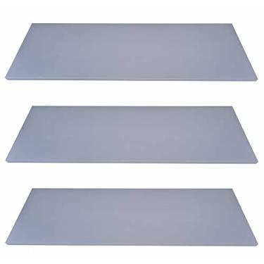 Imagem de Kit 6 Prateleiras Mdf 45x10 Cinza Nicho Livros Revista