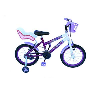 Imagem de Bicicleta aro 16 onix cor viol com cadeirinha
