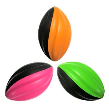 Imagem de LMC Products Pacote com 3 mini-futebol – futebol de espuma espiral de 12,7 cm – Mini bolas de futebol – pacote com 3 – futebol infantil fácil de segurar (rosa, laranja, verde)*