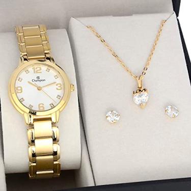 Imagem de Kit Relógio Champion Feminino Cn28419W