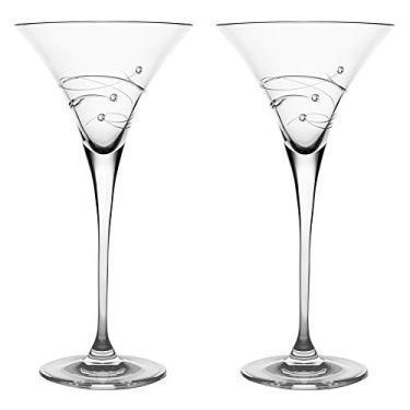 Imagem de Barski - Vidro feito à mão – Brilho – Vidro Martini – Decorado com diamantes Swarovski – Caixa de presente – 233 g – Feito na Europa – Conjunto de 2