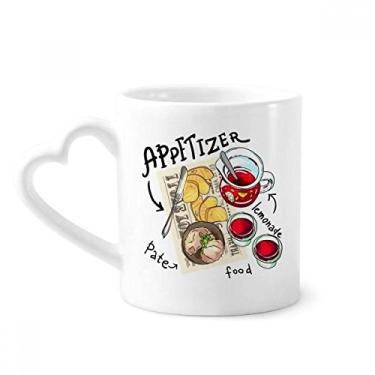 Imagem de Aperitivo limonada bife caneca França café cerâmica copo de coração de vidro