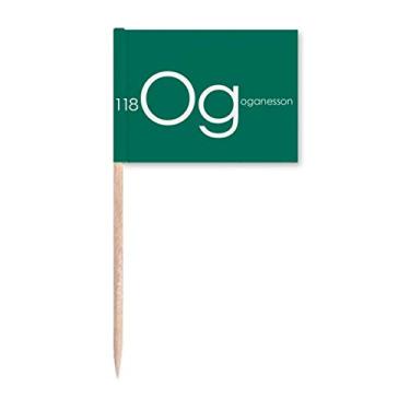 Imagem de Tabela de menstruação elementos químicos raro Oganesson Og marcadores marcadores decoração de festa